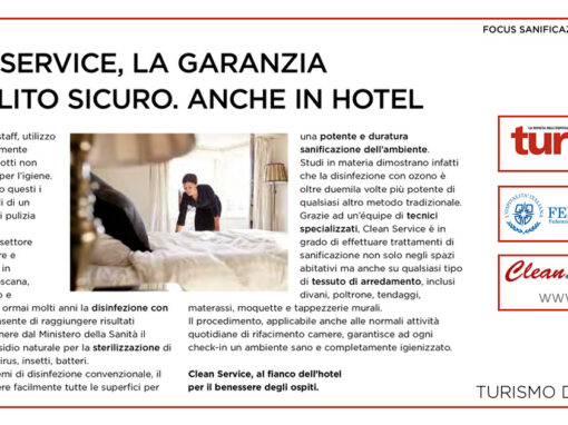 Clean Service, la garanzia del pulito sicuro. Anche in hotel